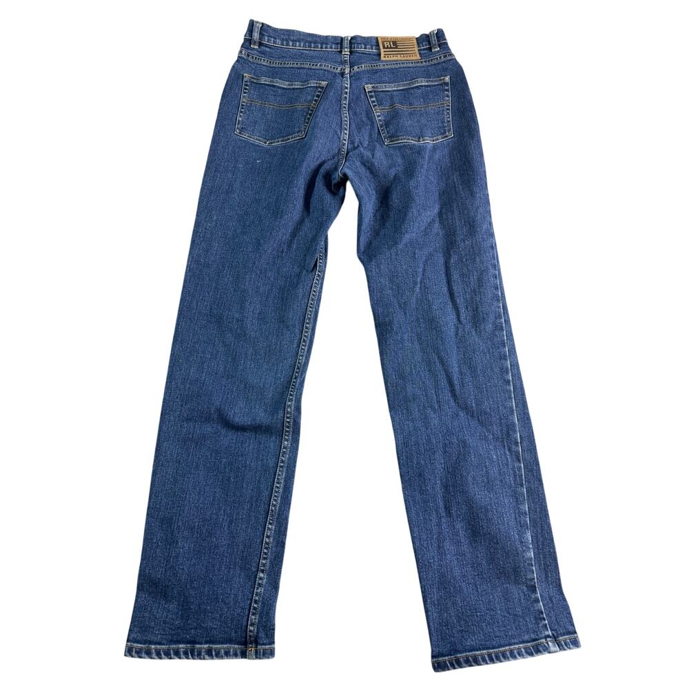 Vintage Polo Jeans Co Ralph Lauren Womens 10 Blue Jeans Y2K Flag Logo